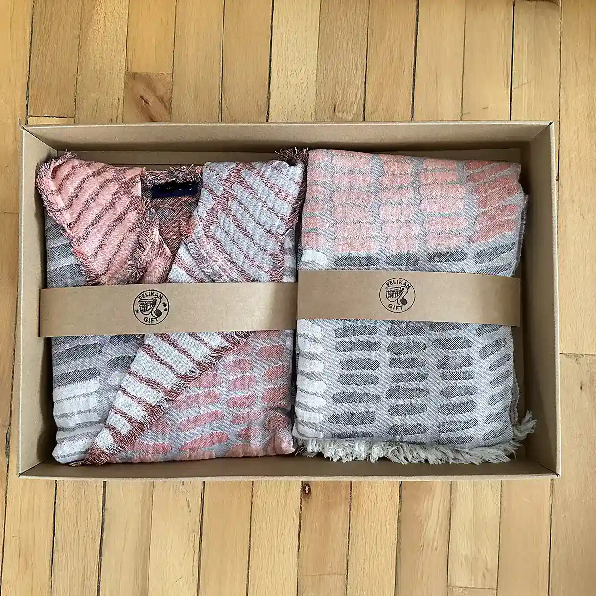 Indian Pattern Bathrobe & Peshtemal Set – 100% Cotton, Traditional Turkish Hammam Towel & Robe - Image 3